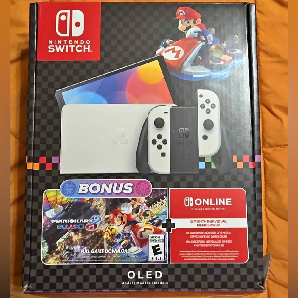 Nintendo Switch OLED Console - White and Black